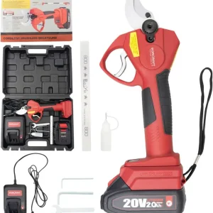 Foarfece Worcraft CSC-S20LiBP ShareSYS, 20V Li-Ion, gradina, alimentat cu baterie, pe crengi, taiat.30 mm, cu accesorii Plată sigură