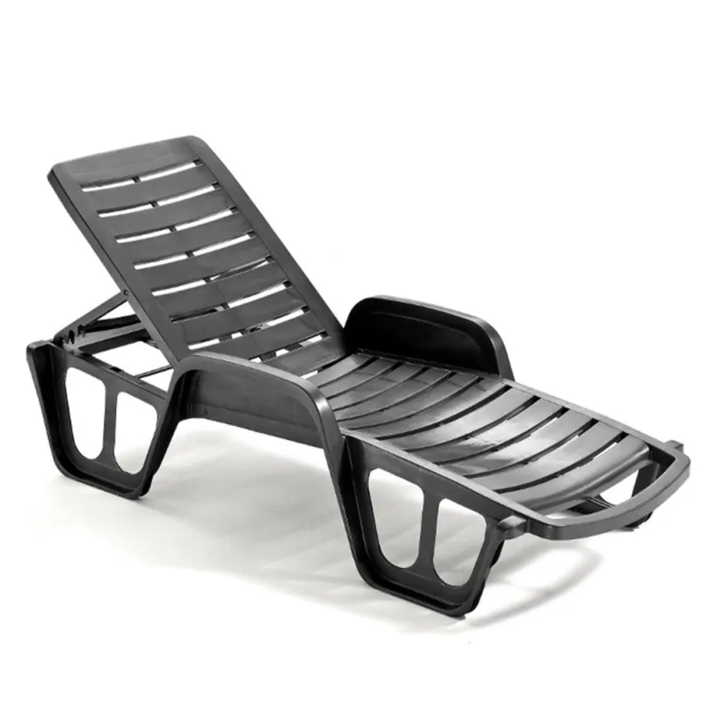 Expediere rapidă Șezlong înclinabil LETTINO FISSO antracit (nu este potrivit pentru scopuri comerciale) KLC