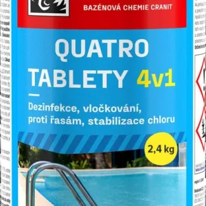 Cel mai vândut Piscină chimie Cranit Quatro tablete 2,4 kg