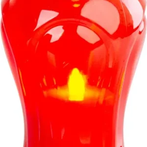 Preț redus Lumanare MagicHome TG-26, cu lumanare LED, pentru mormant, rosu, 17 cm, (parte a pachetului 2xAA)