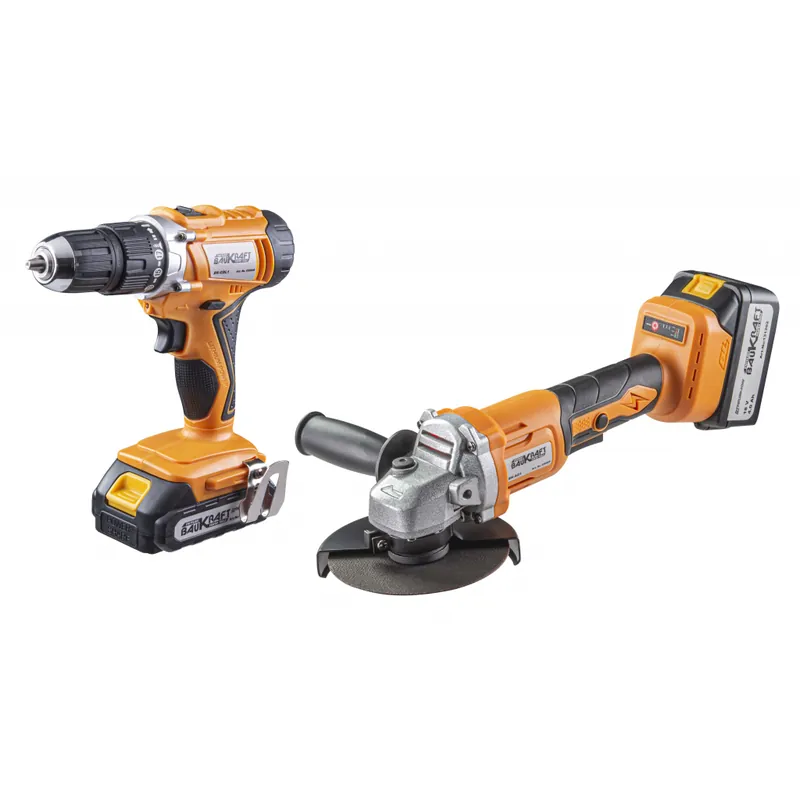 Set Polizor Unghiular si Bormașina 18V 2 și 4Ah BK-AGCDL1 – Baukraft | Cod: 030605 Reducere de preț