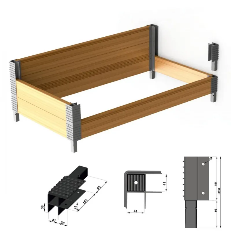 Suport pentru pat ridicat de roscovi 4 buc la pachet. GARDENKUS Chilipir