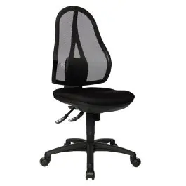 Scaun pivotant de birou model Open Point SY, negru, spatar 600 mm, TOPSTAR Ofertă limitată