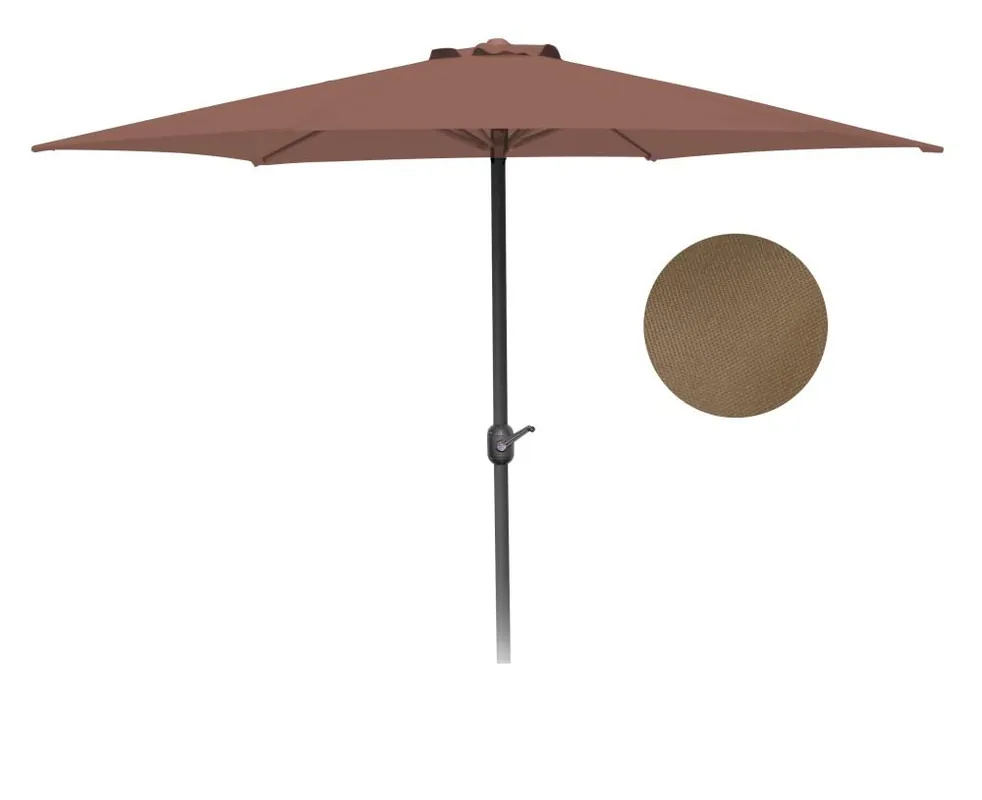 Umbrelă de soare 270 cm gri-maro MANGO cu mâner KLC Plată securizată