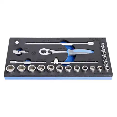 Set de capete chei tubulare 3/8" in suport SOS UNIOR Chilipir