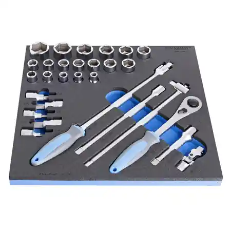 Set de capete chei tubulare 1/2" in suport SOS UNIOR Plată sigură