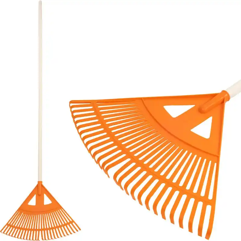 Super ofertă Grebla pentru frunze Strend Pro R130, 27 dinti, 58 cm, ventilator, plastic, cu maner