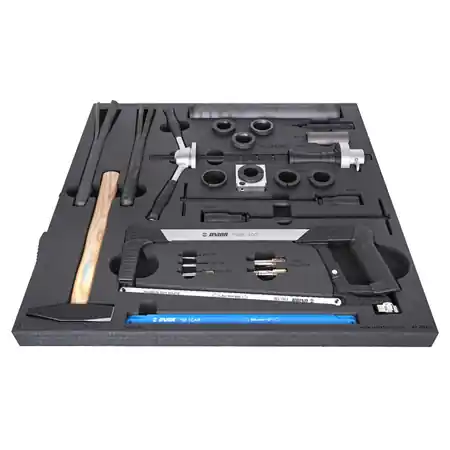Premium Set of tools in tray 2 for 2600C - Frame and fork tools UNIOR