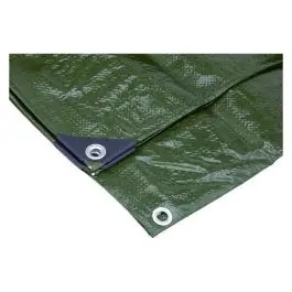 Transport gratuit Prelata verde/gri, 6x8m, 140g/m2