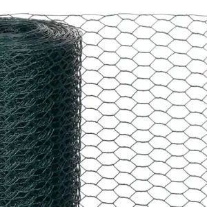 Plasă GARDEN HEX PVC 1000/16/0,9 mm, verde, RAL 6005, hexagonală, reproducere, ambalaj. 10 m Bestseller