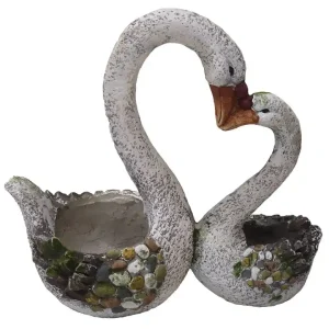 Decor MagicHome Gecco, Lebede, magnezie, 49x23x45 cm Vezi acum