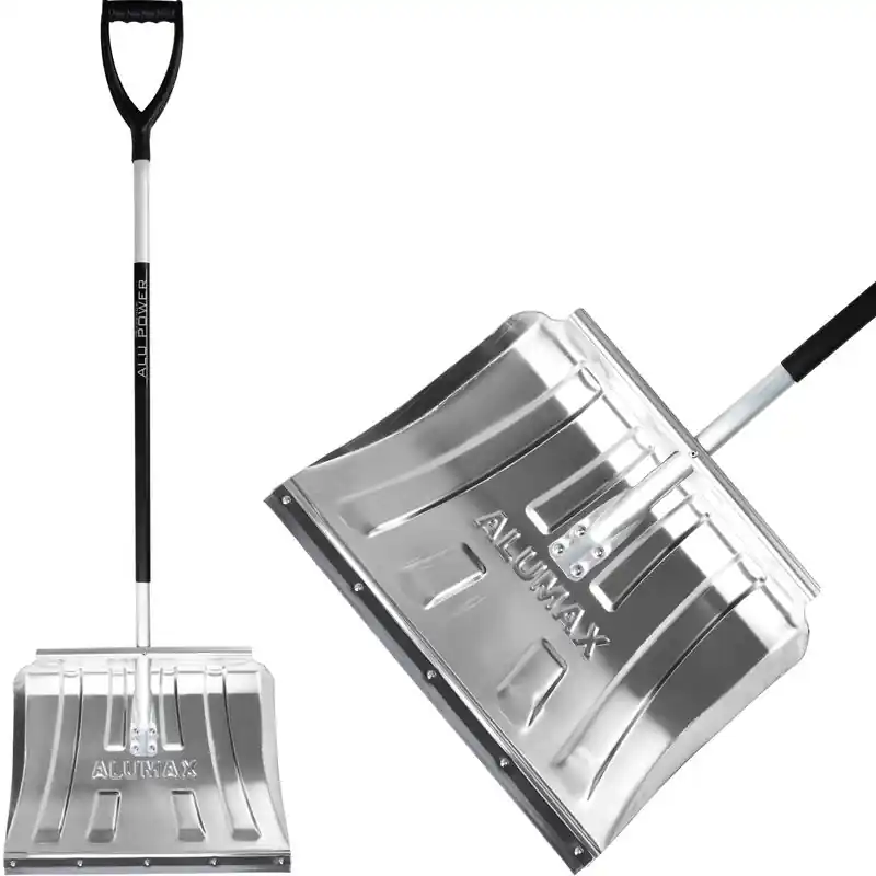 Calitate înaltă Racleta ALUMAX S, 500x375/1505 mm, lopata pentru zapada, cu maner, racleta, banda de cauciuc, maner ALU, mix de culori, MONTAT