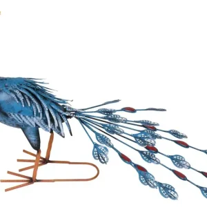 Plată securizată Decor MagicHome Mecco, Păun, tablă, 70x23x46 cm