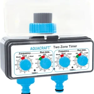 Cronometru AQUACRAFT® 290160, 3/4";, mecanic, 2 căi, butuc, grădină, pentru furtun, 2xAA Ofertă de sezon