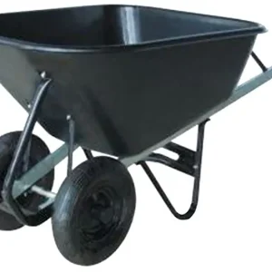 Plată securizată Roabă Greenlawn Titan 180 lit., 2x roată gonflabilă, plastic, max. 180 kg (demontat)