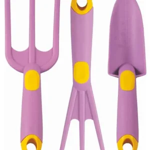 Set unelte de gradina pentru copii, 3 piese, roz, RAMP Mai ieftin