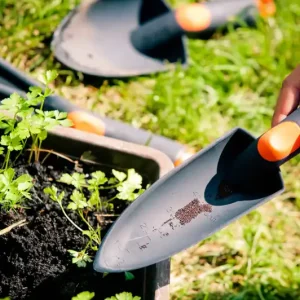 Spaga pentru plantare ingust, plastic, negru-portocaliu, RAMP Bestseller