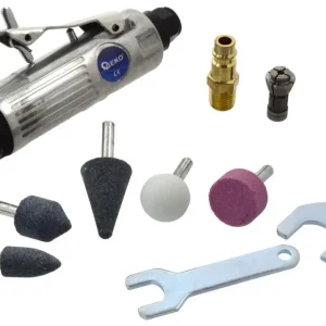 Preț promoțional Mini polizor pneumatic, iesire aer 1/4";, 5 pietre de slefuit, GEKO