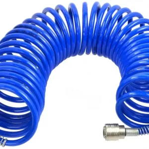 Chilipir Furtun spiralat cu racorduri rapide STOP PU 6,5/10mm 10 m, GEKO