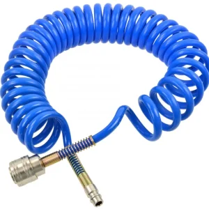 Lichidare de stoc Furtun spiralat cu racorduri rapide STOP PU 5/8 mm 15 m, GEKO