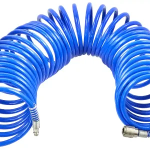 Furtun spiralat cu racorduri rapide STOP PU 8/12mm 15 m, GEKO Doar azi