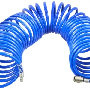 Furtun spiralat cu racorduri rapide STOP PU 8/12mm 20 m, GEKO Chilipir