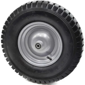 Roata gonflabila cu rulmenti, gaura 12 mm, diametru 40,5 cm, latime 9,5 cm, cu ax, GEKO Disponibil imediat