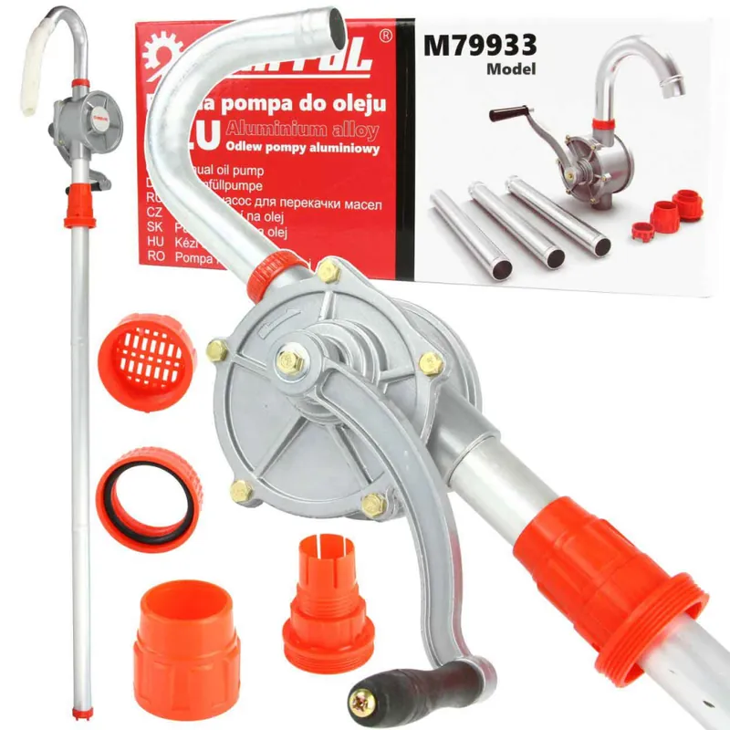 Pompa manuala pentru combustibil si ulei 125 cm cu manivela, MAR-POL Reducere