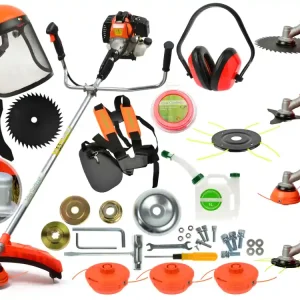 Reducere Motocositoare în doi timpi, 49,7 cm3 JOHN GARDENER cu accesorii, GEKO