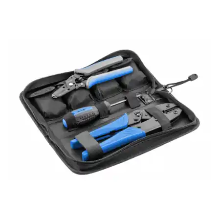 set de clesti cu matrite interschimbabile pentru sertizarea conectorilor electrici Hoegert Reducere specială