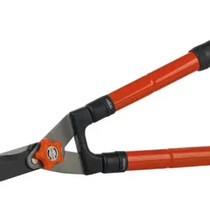 Lichidare de stoc Foarfece pentru gard viu cu două mâini telescopică 65-85 cm, lungime lamă 20 cm, RAMP