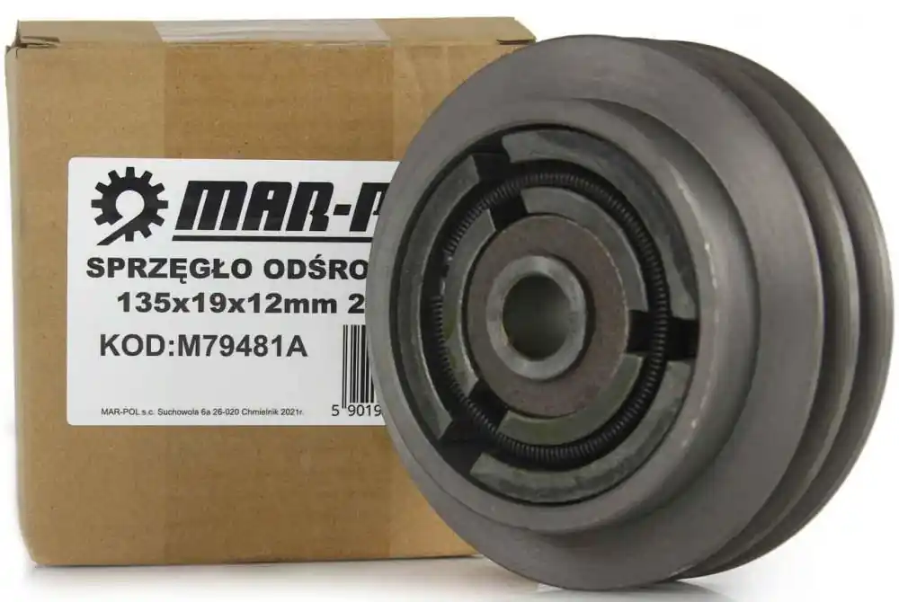 Ambreiaj centrifugal pentru motor, diametru 135 mm, arbore 19 mm, 2 scripete, MAR-POL Ieftin