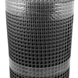 Lichidare de stoc Plasă plastic neagră, plasă 30 x 30 mm, 1,2 x 25 m, XL-TOOLS