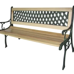 Banca de gradina ELVIRA fonta+lemn KLC Discount