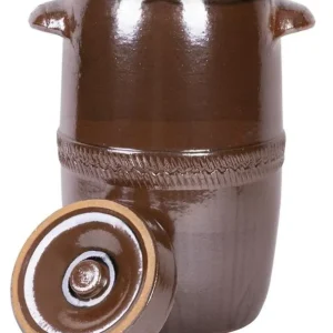 Keg ceramic 17 litri, pentru varză, clasa I, cu capac, 32x34 cm Retur ușor