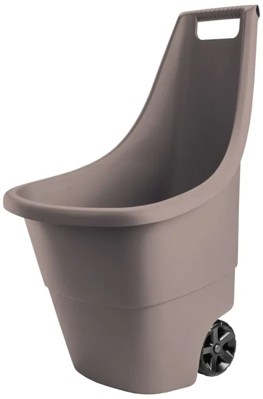 Preferatul clienților Cărucior Keter® EASY GO 50 litri, 51x56x84 cm, maro, pentru deșeuri de grădină