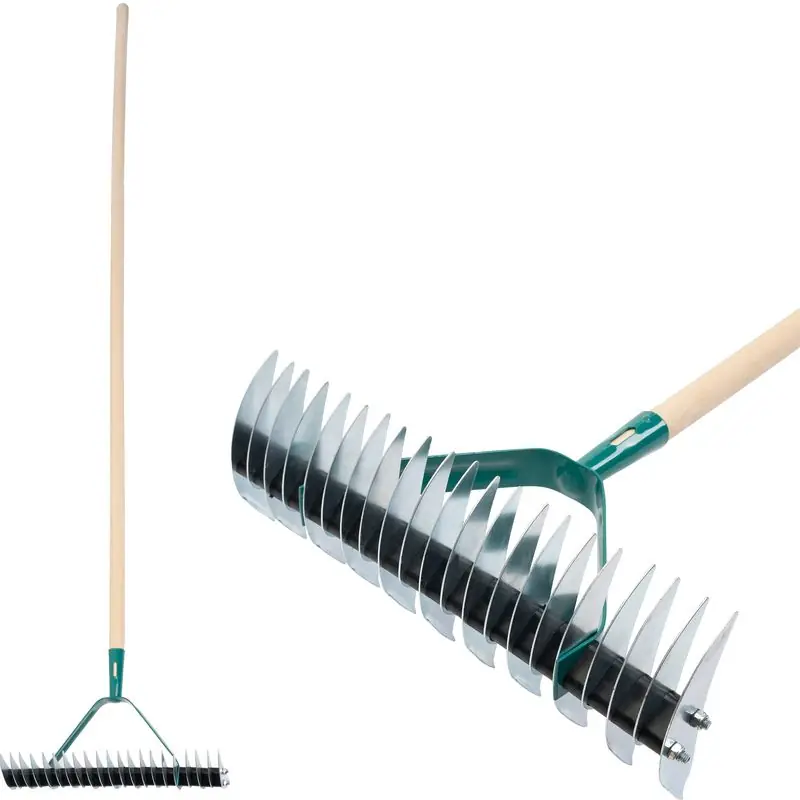 Grebla R151.WH, 11/21 dinti, aerisire pentru buruieni, maner din lemn Reducere extra