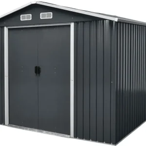 Casă mică Strend Pro, grădină, metal, antracit, 291x291x214 cm Ofertă