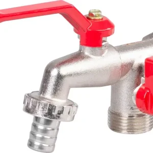 Doar azi Robinet de apa Strend Pro, 3/4";-3/4";-1/2";, dublu, gradina