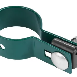 Plată securizată Strend Pro EUROSTANDARD, 38 mm, capăt, verde, Zn + PVC, RAL6005, pentru stâlp rotund