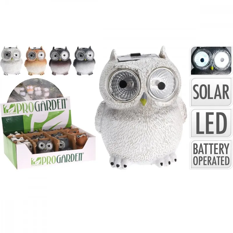 Figurină bufniță 7,5x7,5x9cm LED Ofertă specială