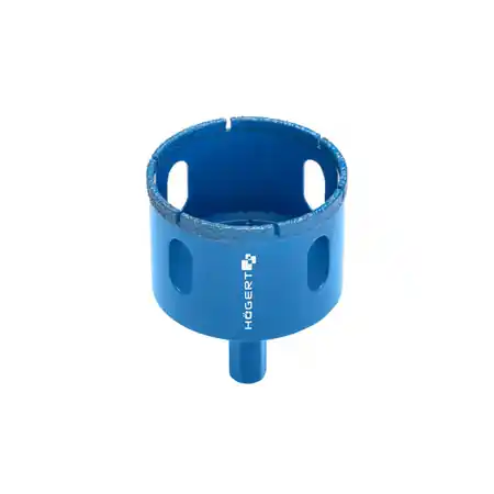 Retur ușor Ferastrau diamantat pentru gauri 53 mm, suport de burghiu Hoegert