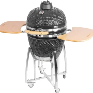 Calitate înaltă Grill Strend Pro Kamado Egg 21";, diametru 46,7 cm, înălțime grătar 91 cm, negru, 130x73x122 cm