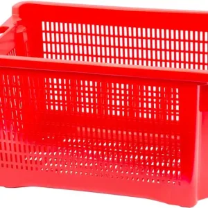 Cutie ICS M402000, 40 litri, 56x35x31 cm, perforata, rosu Premium