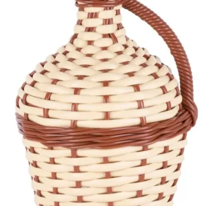 Ofertă limitată Damijohn Strend Pro Cada Wilo, 2 lit. pahar, pentru vin si snaps, impletit, MIX culori