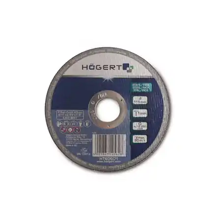 Retur gratuit Disc de rectificat pentru metal/inox, 115 mm, ultra subtire 1,0 mm Hoegert