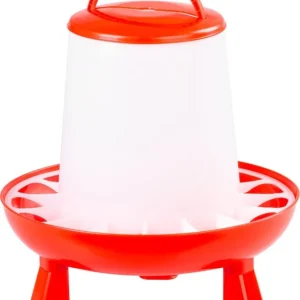 Hrănitor Goodfarm, 9,0 kg, cu păsări de curte, plastic, cu picioare, adăpătorit Preț mic