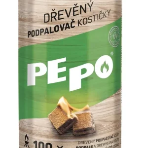 Brichetă PE-PO® din lemn masiv, 100 buc, brichetă pentru grătare, sobe, seminee, cuptoare Preț redus