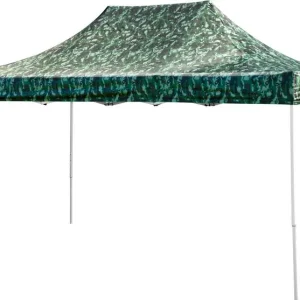 Ofertă de sezon Cort FESTIVAL 45, 3x4,5 m, camuflaj, profesional, prelata rezistenta UV, fara perete