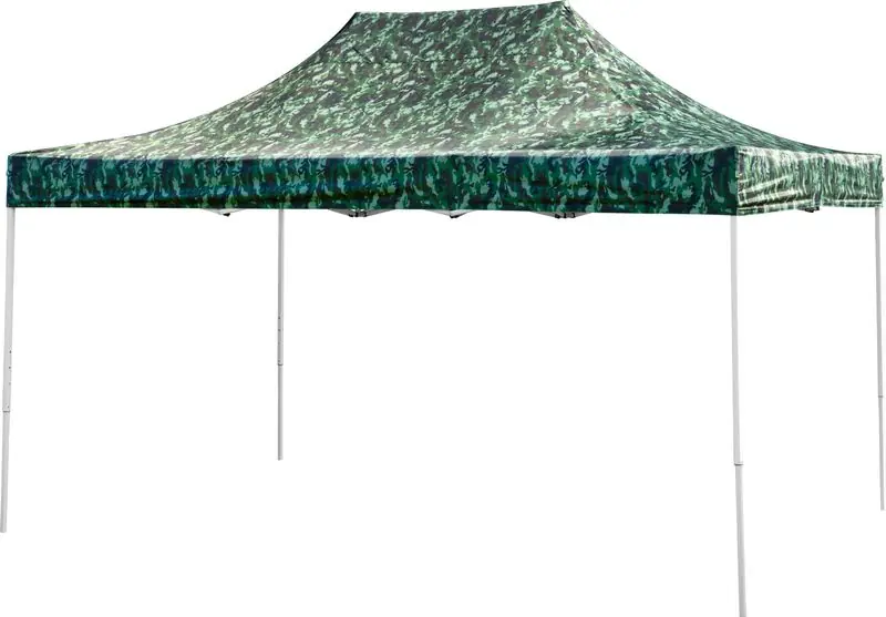 Ofertă de sezon Cort FESTIVAL 45, 3x4,5 m, camuflaj, profesional, prelata rezistenta UV, fara perete